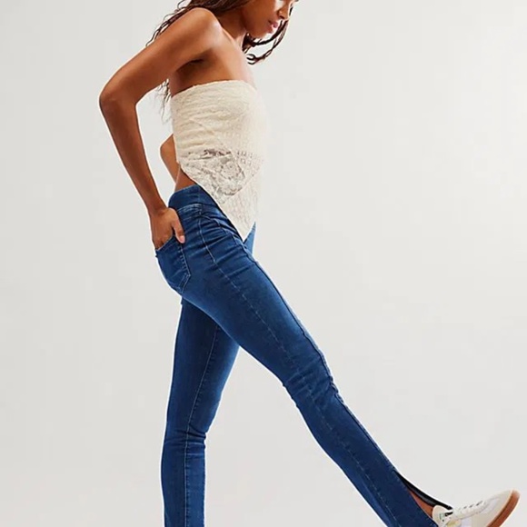Free People Double Dutch Pull-On Jeans - Sz S - Picture 1 of 7